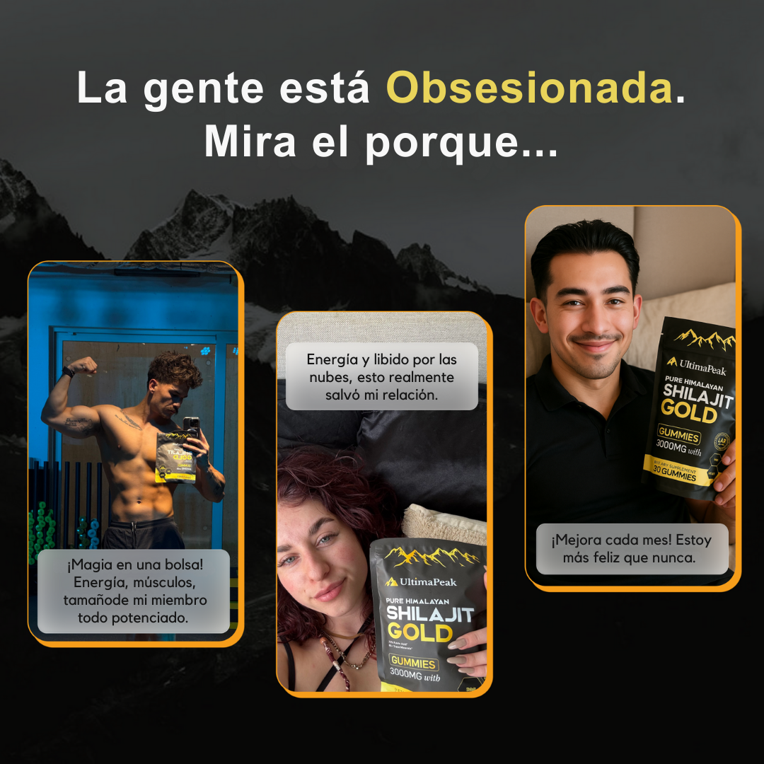 Gomitas diarias Ultimapeak | Energía, vitalidad y confianza masculina