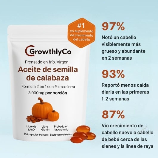 Aceite de Calabaza Cápsulas | Nutre y fortalece tu cabello