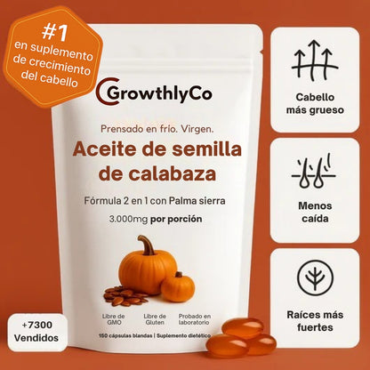 Aceite de Calabaza Cápsulas | Nutre y fortalece tu cabello
