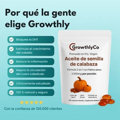 Aceite de Calabaza Cápsulas | Nutre y fortalece tu cabello