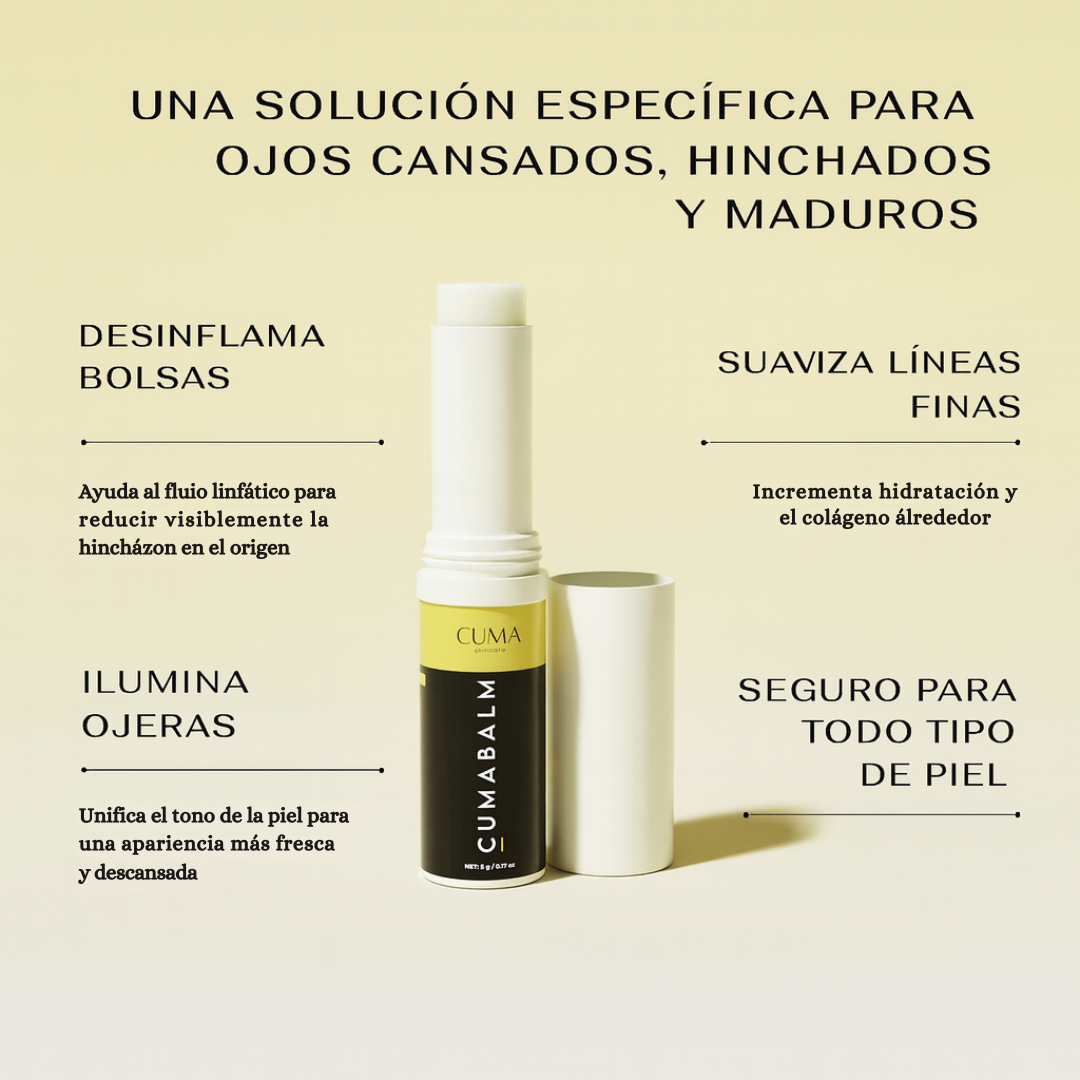 Bálsamo facial todo en uno CumaBalm™ |  mirada fresca y joven.