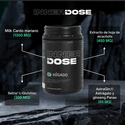 InnerDose Détox Hepático | Fórmula avanzada para desintoxicación hepática