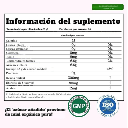 Miel Shilajit | Equilibrio y energía femenina