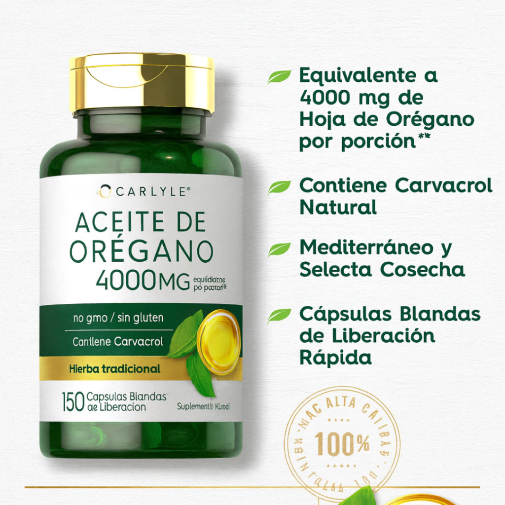 Aceite de Orégano | Salud Digestiva e Inmunidad